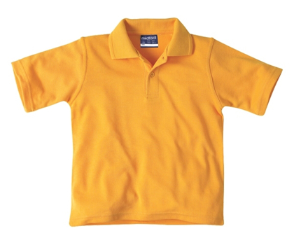 gold polo uniform shirts