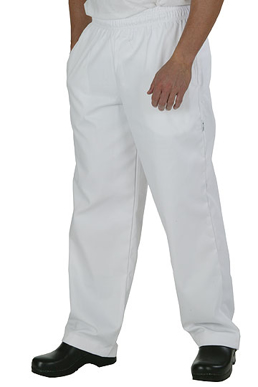 Picture of Chef Works - WTBP - White Basic Baggy Pants