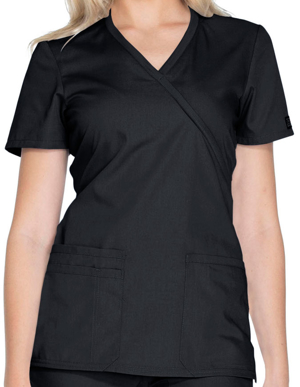 Picture of CHEROKEE-CH-WW650-Cherokee Workwear Women's Contemporary Fit Mockwrap Nursing top