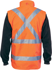 Picture of DNC Workwear-3990-HiVis “4 in 1” Zip off Sleeve Reversible Vest, ‘X’ Back with additional tape on Tail