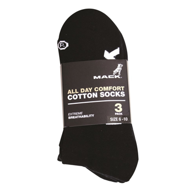 Picture of Mack Boots-MKCOTSOCK-3 Pack Cotton/Elastane Crew Sock