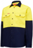 Picture of Hardyakka-Y04605-HIVIS LONG SLEEVE HEAVY WEIGHT 2 TONE COTTON DRILL SHIRT