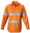 Picture of Hardyakka-Y07899-HI VIS CLOSED FRONT COTTON DRILL SHIRT W/3M TAPED LONG SLEEVE