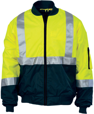 Picture of DNC Workwear Hi Vis Bomber Jacket With CSR Reflective Tape (3762)