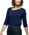 Picture of Corporate Reflection-6802Q89-Aries Ladies Loose Fit 3/4 Sleeve blouse