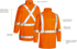 Picture of Bisley Workwear X Taped Hi Vis Rain Shell Jacket (BJ6968T)