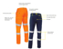 Picture of Bisley Workwear Taped Biomotion Stretch Cotton Drill Work Pants (BP6008T)