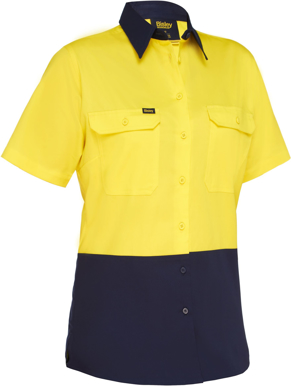 Taped Cool Long Sleeve HI Vis Shirt - BL6696T - Bisley Safetywear  Lightweight AU