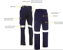 Picture of Bisley Workwear Tencate Tecasafe® Plus 580 Taped Lightweight FR Cargo Pants (BPC8189T)