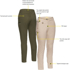 Picture of Bisley Workwear Womens Mid Rise Stretch Cotton Pants (BPL6015)