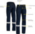 Picture of Bisley Workwear Womens Taped Stretch Jean (BPL6712T)
