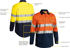 Picture of Bisley Workwear Taped Hi Vis Closed Front Cool Lightweight Shirt (BSC6896)