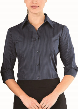 Picture of Stencil Womens Silvertech 3/4 Sleeve Shirt (2136Q Stencil)