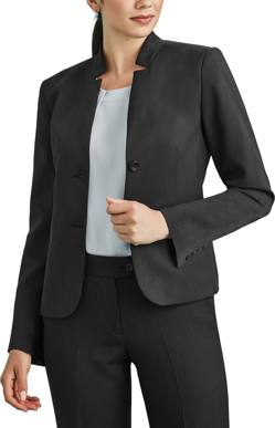 Picture of Biz Corporates Womens Cool Stretch Short Jacket with Reverse Lapel (60113)