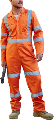 Picture of Bisley Workwear X Taped Biomotion Hi Vis Lightweight Coverall (BC6316XT)
