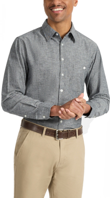 Picture of Identitee Mens Floyd Long Sleeve Shirt (W71)