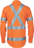 Picture of DNC Workwear Unisex Taped Hi Vis D/N Shirt With Cross Back - CSR Reflective Tape (3546)