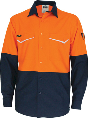Picture of DNC Workwear Two Tone Rip Stop Cool Long Sleeve Shirt (3586)