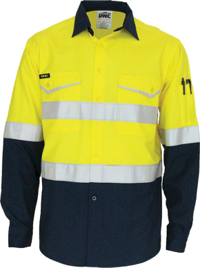 Picture of DNC Workwear Taped Rip Stop Long Sleeve Shirt - Reflective CSR Tape (3588)