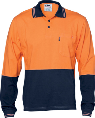 Picture of DNC Workwear Hi Vis Cool Breeze Polo Shirt with Under Arm Mesh (3846)