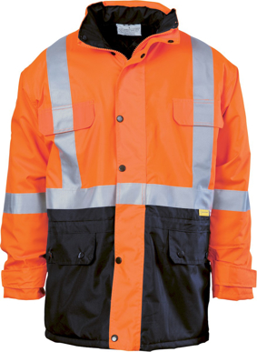 Picture of DNC Workwear Hi Vis Taped Quilted Jacket with 3M Reflective Tape (3863)