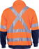 Picture of DNC Workwear Hi Vis 1/2 Zip Fleece With ‘X’ Back & Additional Tape On Tail (3930)