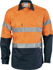 Picture of DNC Workwear Hi Vis Taped Cool Breeze Closed Front Long Sleeve Shirt - 3M Reflective Tape (3949)