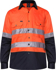 Picture of Ritemate Workwear Taped 2 Tone Open Front Long Sleeve Shirt (RM1050R)