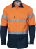 Picture of DNC Workwear Hi Vis Taped Day/Night 2 Tone Drill Long Sleeve Shirt - Generic Reflective Tape (3982)