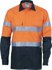 Picture of DNC Workwear Hi Vis Taped Cool Breeze Cotton Long Sleeve Shirt - 3M 8906 Reflective Tape (3988)