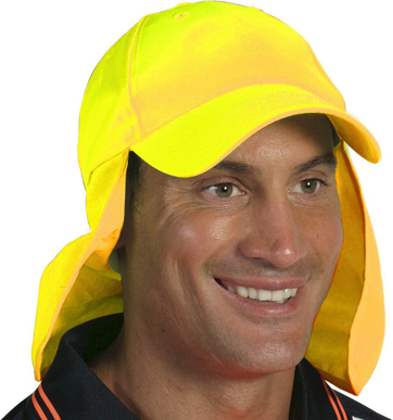 Picture of DNC Workwear Hi Vis Cap With Flap (H023)