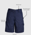 Picture of Syzmik Womens Plain Utility Shortss (ZWL011)