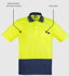 Picture of Syzmik Mens Hi Vis Comfort Back Short Sleeve Polo (ZH415)