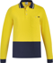 Picture of Syzmik Mens Hi Vis Cotton Long Sleeve Polo (ZH430)