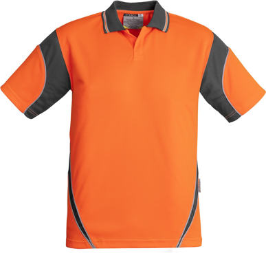 Picture of Syzmik Mens Hi Vis Aztec Short Sleeve Polo (ZH248)