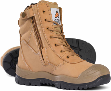 Picture of Mongrel Boots High Leg ZipS er Boot w/ Scuff Cap - Wheat (451050)