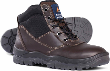 Picture of Mongrel Boots Non - Safety Lace Up Boot - Brown (917030)