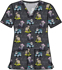 Picture of Cherokee Uniforms On the Go Care Printed Scrub Top (CK671 OTGC)