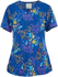 Picture of Cherokee Uniforms Patchwork Pop V-Neck Printed Scrub Top (CK671 PWKP)