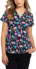 Picture of Med Couture Tropic Squad Printed Scrub Top (MC8564 TRSQ)