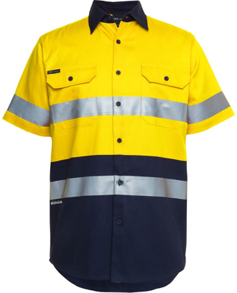 Picture of JB's Wear Hi Vis Short Sleeve Day & Night Work Shirt (6HSS)