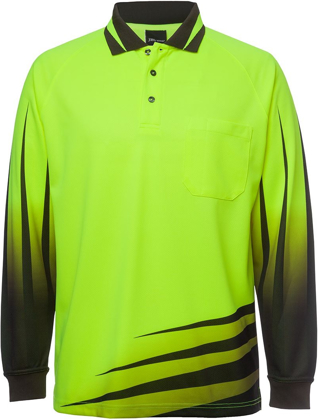 Picture of JB's Wear Hi Vis Long Sleeve Rippa Sub Polo (6HVRL)