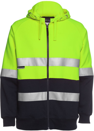 Picture of JB's Wear Hi Vis Day/Night Full Zip Fleece Hoodie (6DNH)