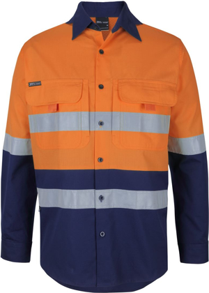 Picture of JB's Wear Hi Vis Day/Night Ripstop Long Sleeve Fishing Shirt (6DNRL)