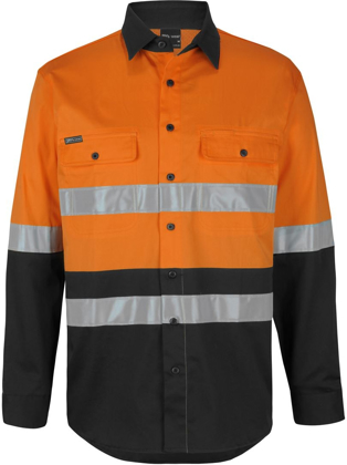 Picture of JB's Wear Hi Vis Day/Night Long Sleeve Stretch Work Shirt (6DSWL)