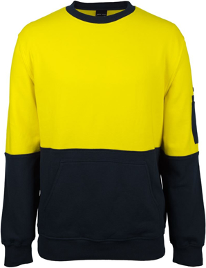 Picture of JB's Wear Hi Vis 310 Cotton Crew Neck Fleece (6HVCM)