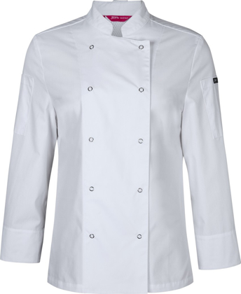 Picture of JB's Wear Womens Long Sleeve Snap Button Chef Jacket (5CJL1)