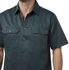 Picture of King Gee Originals Short Sleeve Open Front Cotton Drill Work Shirt (K04030)