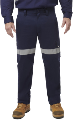 Picture of King Gee Workcool 2 Reflective Cotton Drill Cargo Work Pants (K53820)