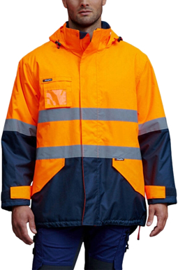 Picture of King Gee Originals Waterproof Hi Vis Reflective Lightweight Jacket (K55200)